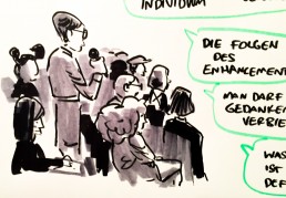 Nahaufnahme Zeichnung für NRW Forum