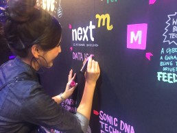 Lisa Taniyama beim Graphic Recording im NextM Event 2018